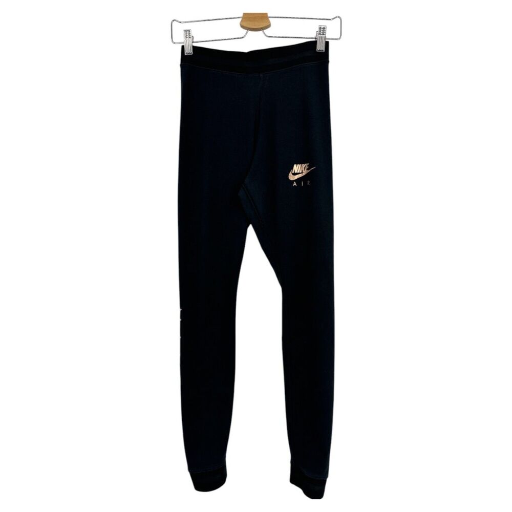 Nike Black Leggings Women's Size Small Soft Cotton athletic tights fitted